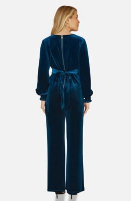 Women's Velvet Long Sleeve Jumpsuit