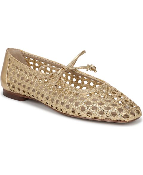 Женские балетки Sam Edelman Marcie Mary Jane Flats, цвет: Янтарный золотой