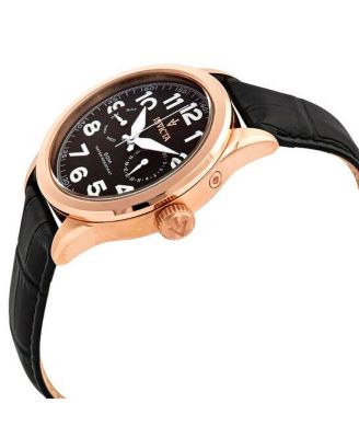 Men's 11742 Vintage Quartz 3 Hand Black Dial Watch