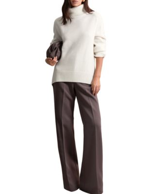 Women's Wool-Cashmere Roll-Neck Sweater