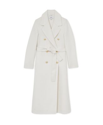 Women's Double-Breasted Blind Seam Wool-Blend Coat