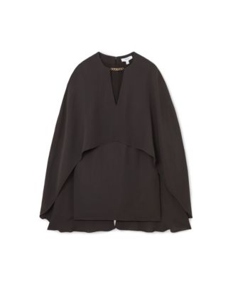 REISS - Women's Chain-Detail Cape Mini Dress