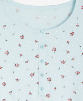 Women's Cotton Long-Sleeve Nightgown, Created for Macy's