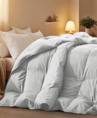 Warm and Cozy 360 Thread Count All Season Down and Feather Fiber Comforter, Twin