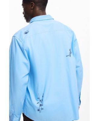 Men's Shirt with carp drawings