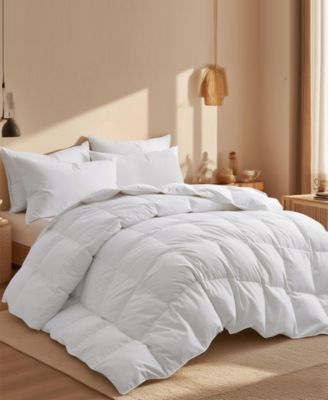 Year Round Ultra Soft Down and Feather Fiber Comforter, King