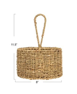Round Seagrass Multi-Section Caddy