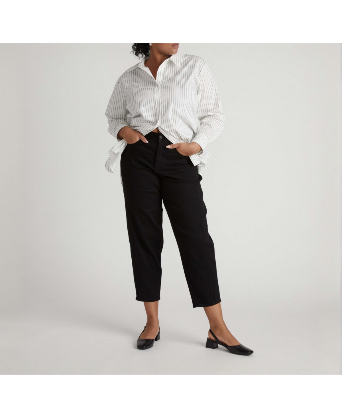 Universal Standard Women's Plus Dakota Twisted Leg Jeans