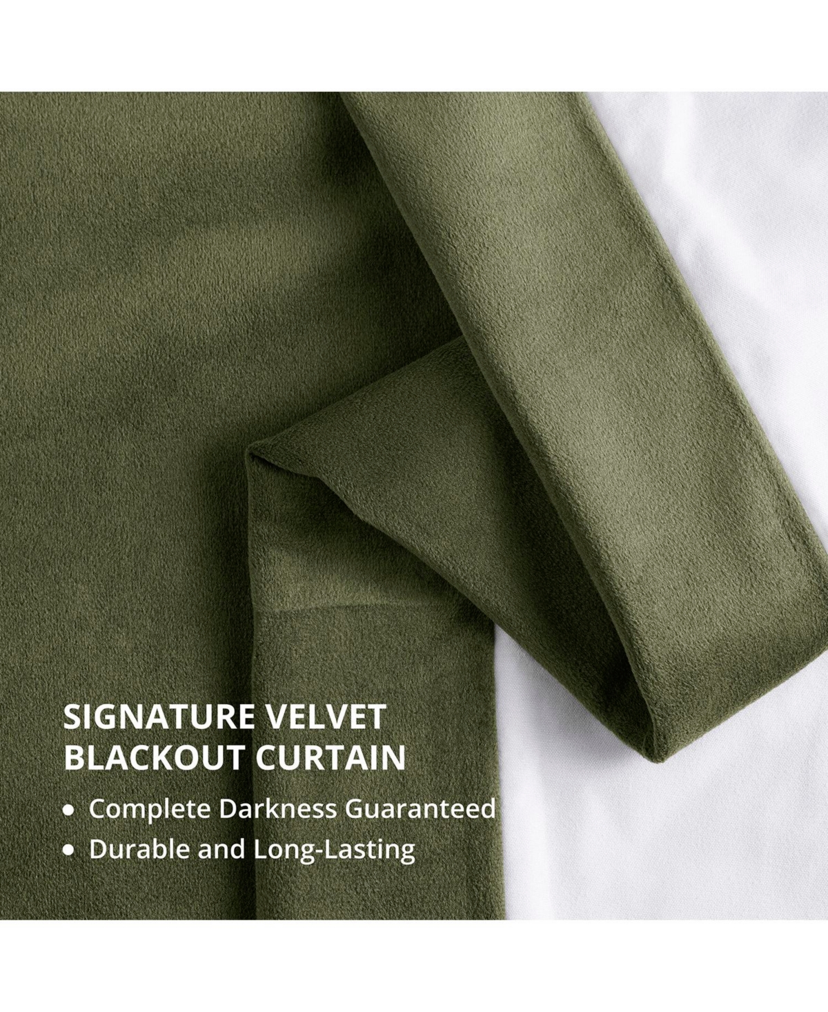 Half Price Drapes Hunter Green Signature Velvet Blackout Curtain
