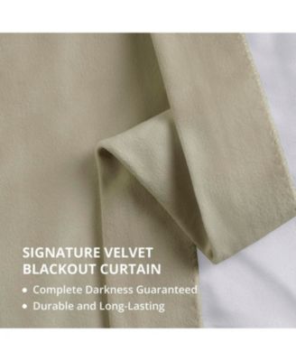 Signature Extra Wide Velvet Blackout Curtain