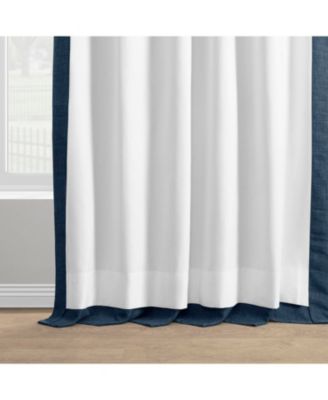 Italian Faux Linen Room Darkening Curtain