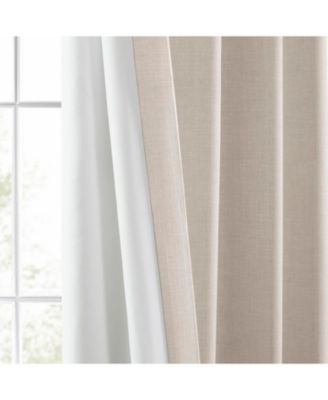 Italian Faux Linen Room Darkening Curtain