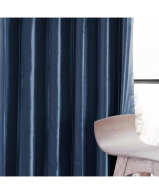 Faux Silk Taffeta Blackout Curtain