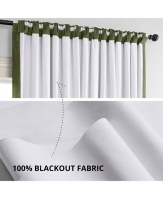 Signature Extra Wide Velvet Blackout Curtain