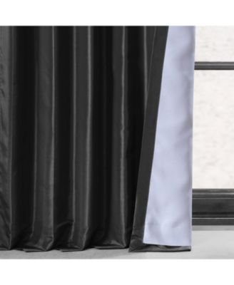 Faux Silk Taffeta Blackout Curtain