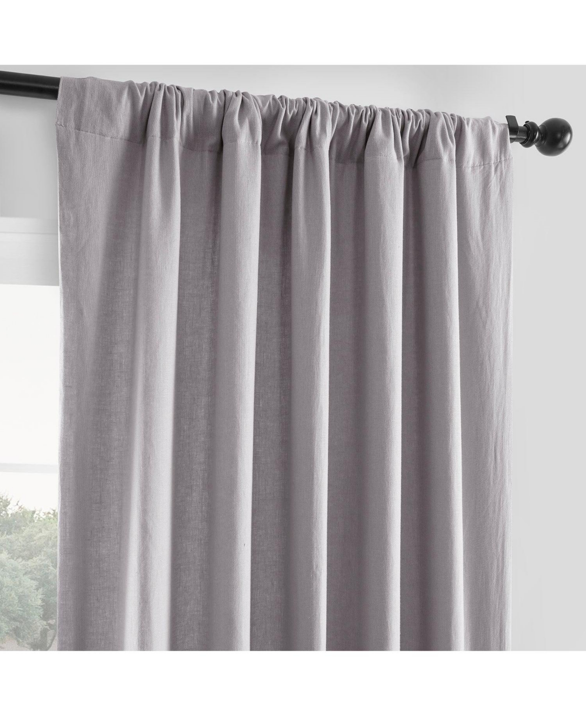 Half Price Drapes French Linen Room Darkening Curtain