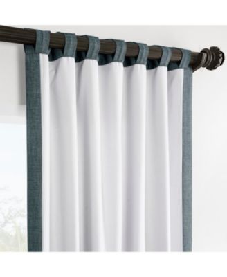 Italian Faux Linen Room Darkening Curtain