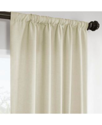 Italian Faux Linen Room Darkening Curtain