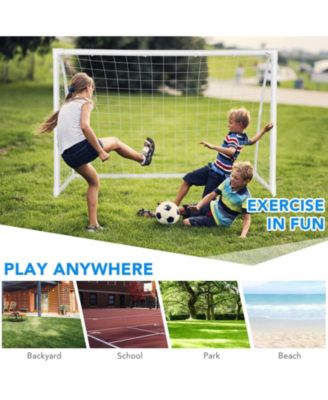 6 x 4 Feet Soccer Goal with Strong UPVC Frame