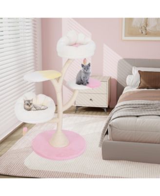 Multi-Layer Cat Tree Cat Tower with 2 Cat Perches 2 Platforms