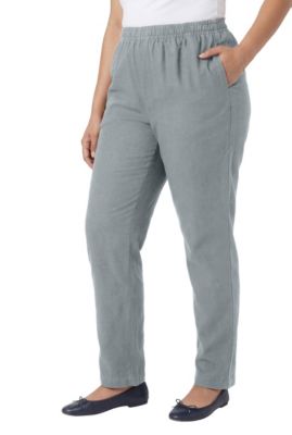 Women's Within Tall Straight-Leg All-Cotton Denim Pull-On 7-Day Elastic-Waist Jeans