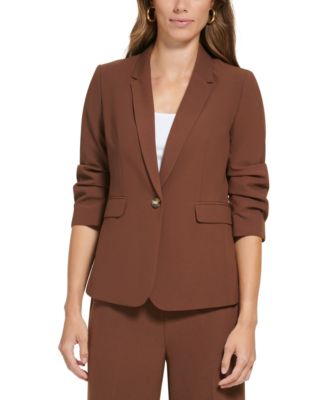 Petite Madison 1-Button Long-Sleeve Jacket