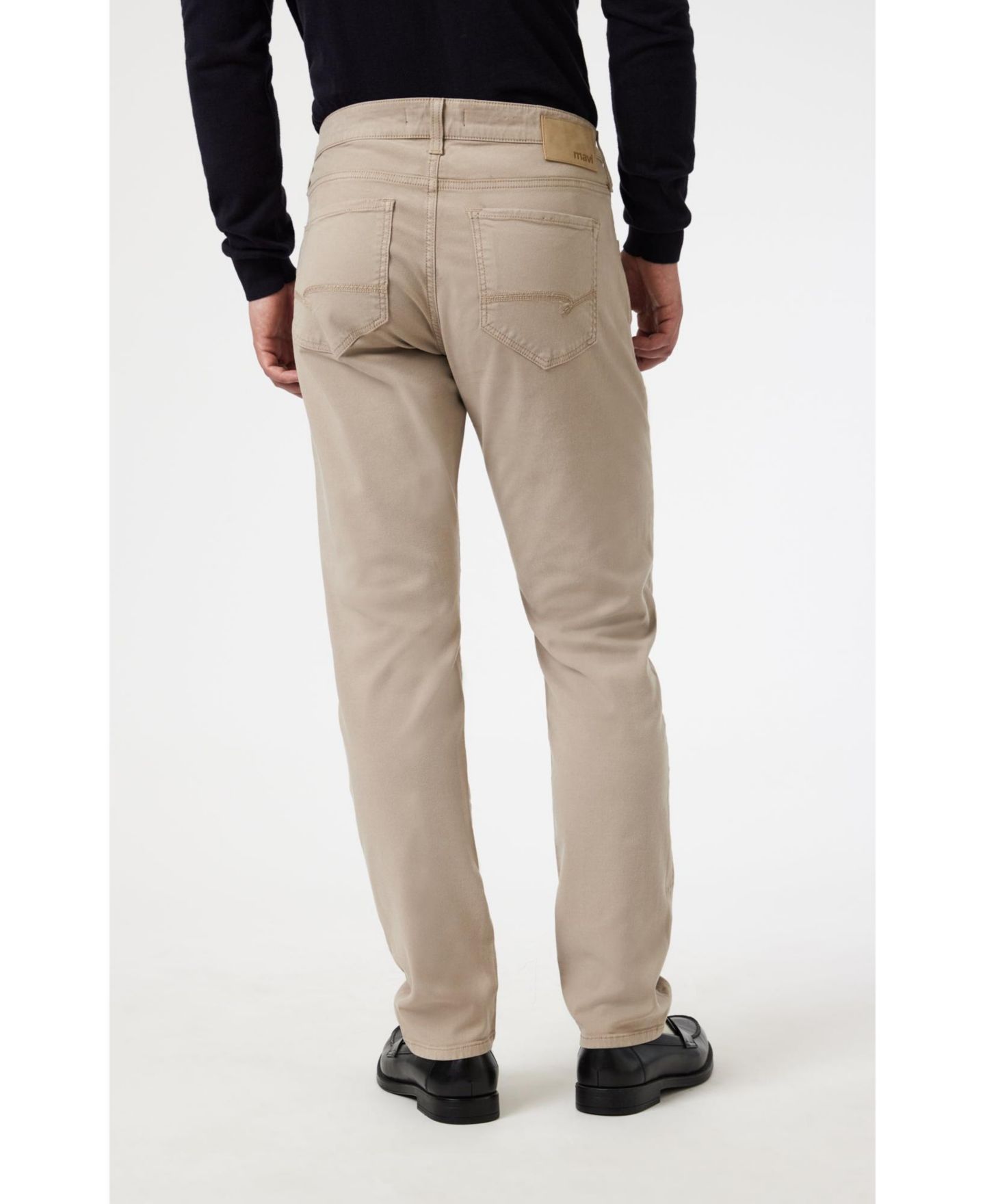Мужские джинсы Mavi Jeans Marcus Slim Straight Leg In Latte Luxe Twill, цвет: Хаки — фото 2