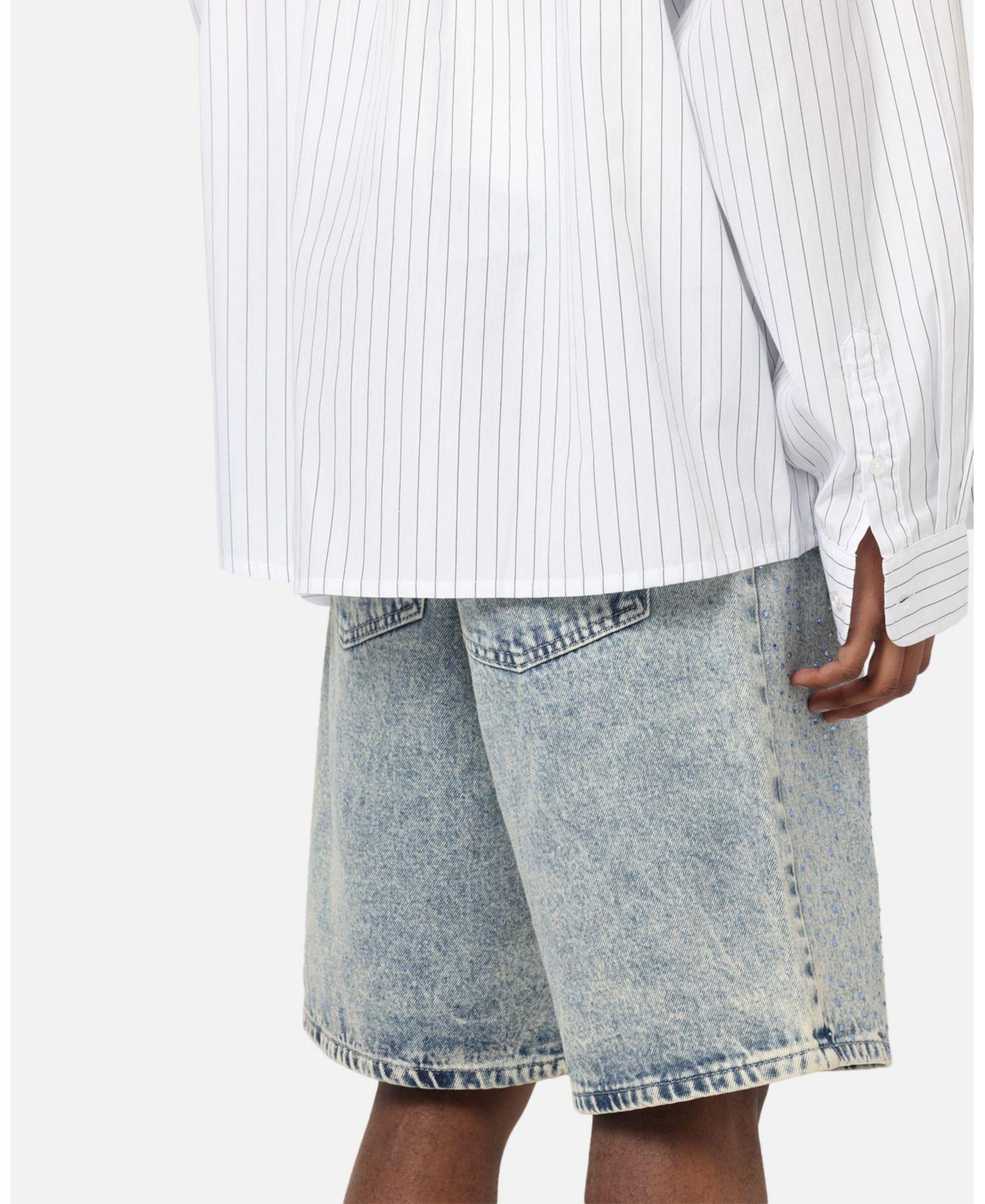 Мужские шорты XXIII Diamond Buckle Back Jorts, цвет: Синий — фото 5