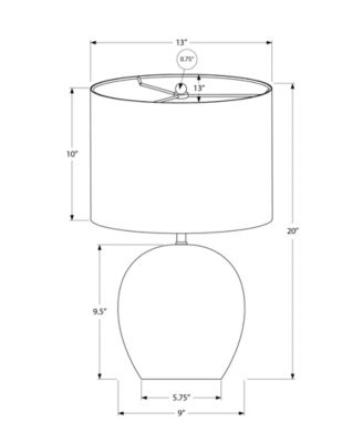 Lighting 20" Metal Table Lamp