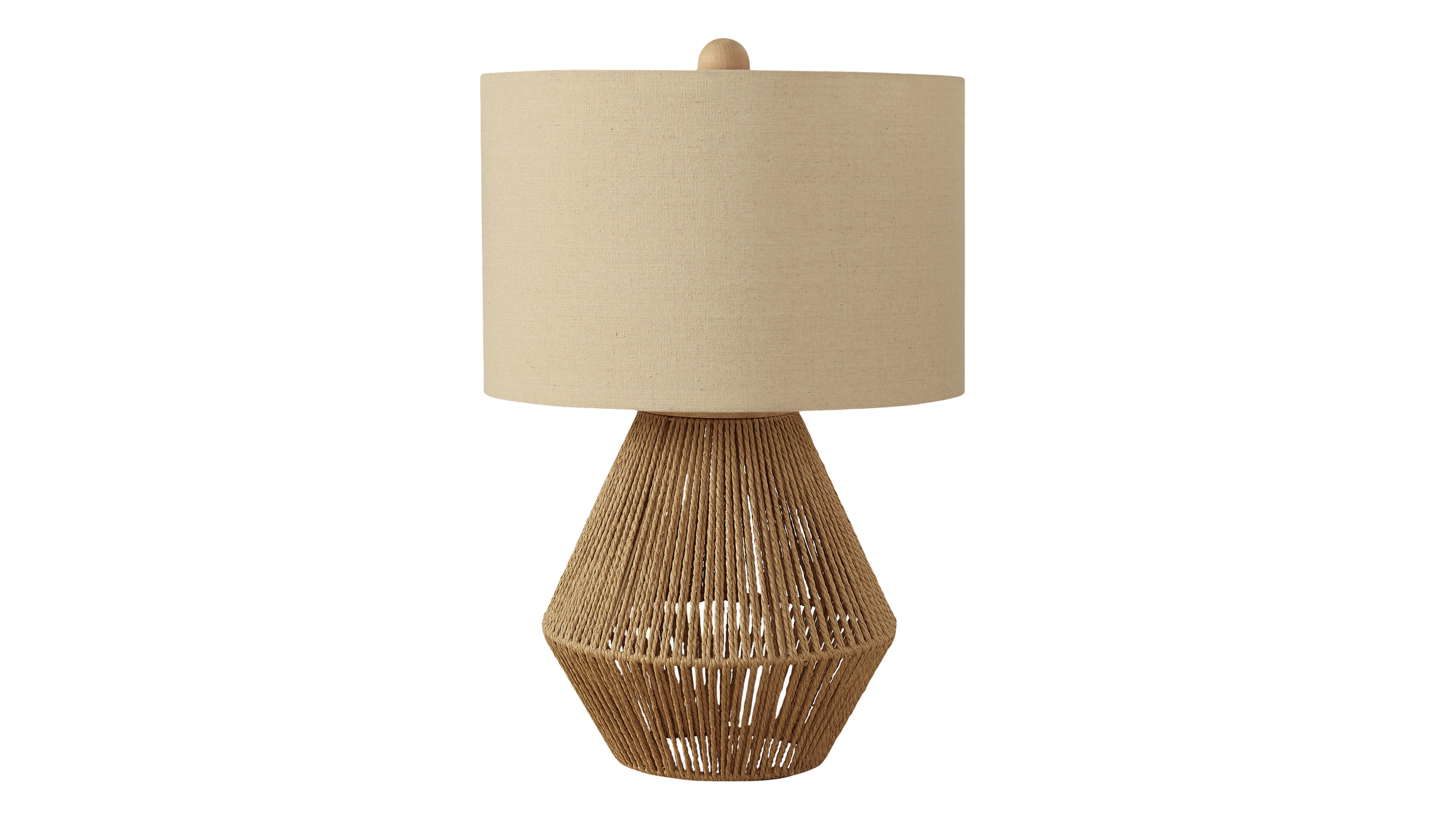 Monarch Specialties Lighting 22" Linen Table Lamp