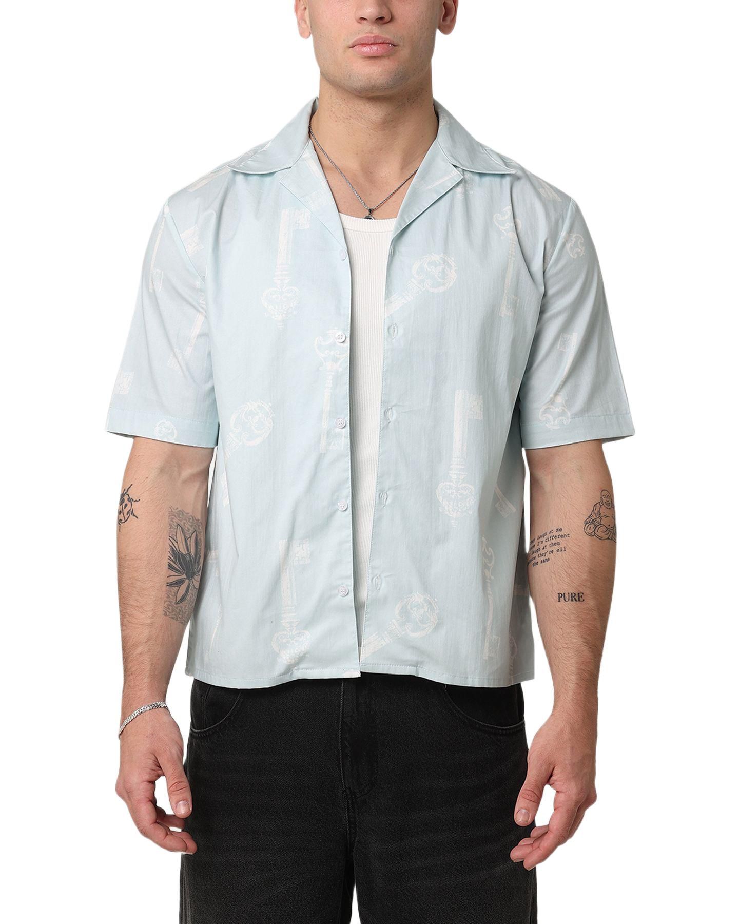 Мужская рубашка SAINT MORTA Skeleton Key Button Up — фото 1