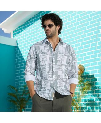 Men's Flint Grey Verve-Impressionistic Shirt