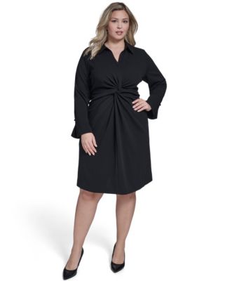 Calvin Klein - Plus Size Twist Design Shirtdress