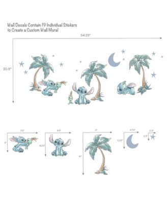 Disney Stitch Mural-Like Nursery Wall Decals / Stickers