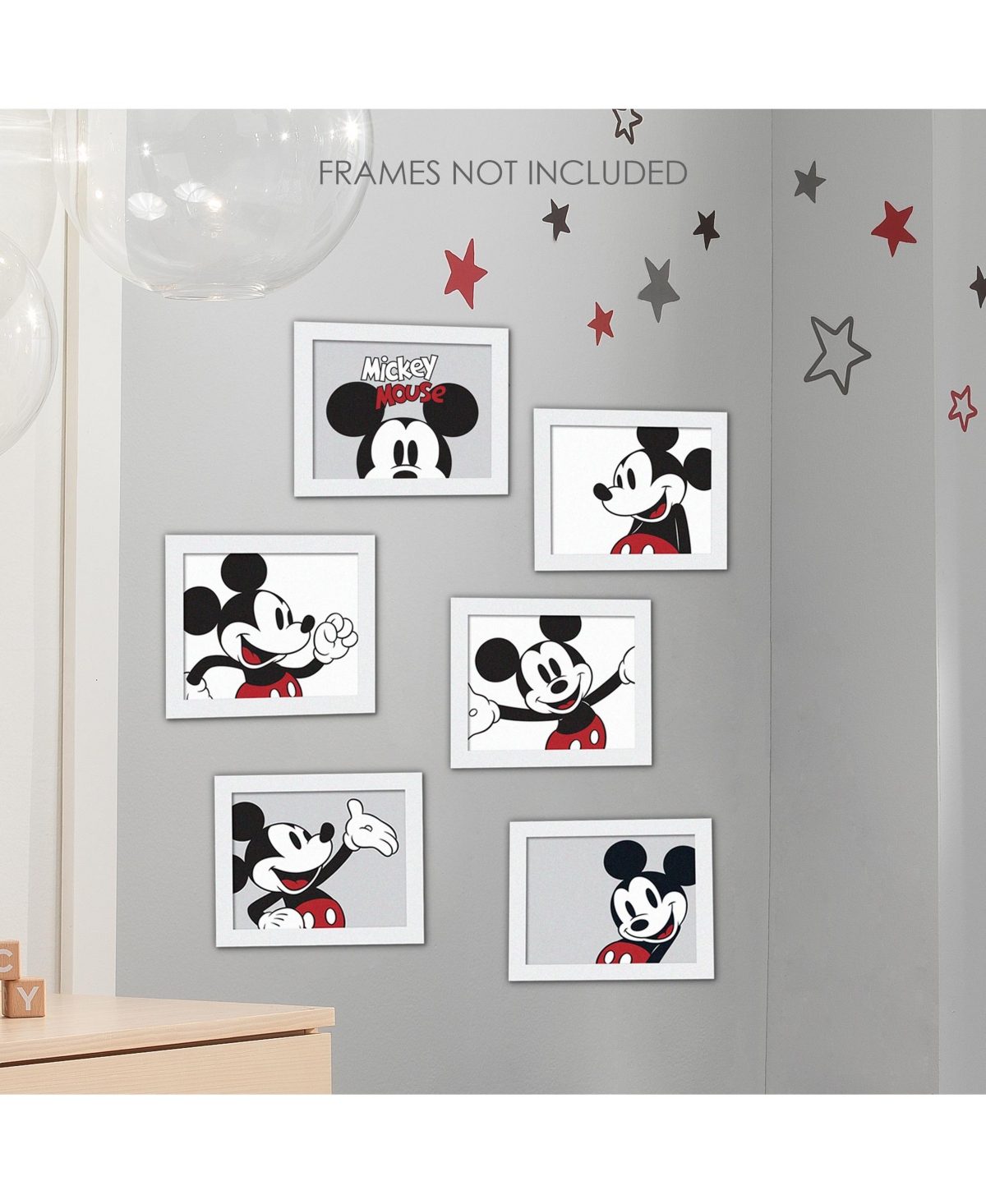 Lambs & Ivy Disney Baby Mickey Mouse Unframed Nursery/Child Wall Art