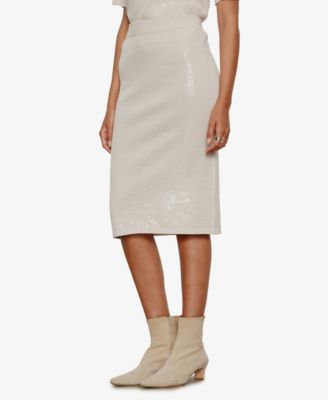 Women's Sparkle Sequin Pencil Skirt