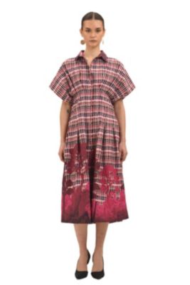 Women's Tartan Midi Dress