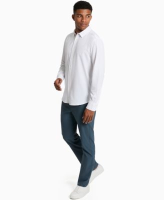 Men’s Solid Slim-Fit Performance Shirt