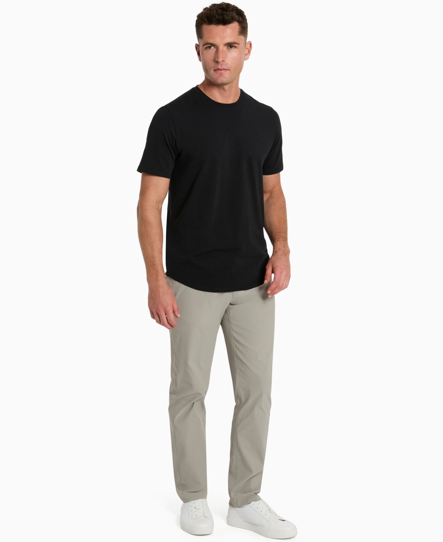 Мужская футболка Kenneth Cole Performance Crewneck, цвет: Чёрный — фото 2