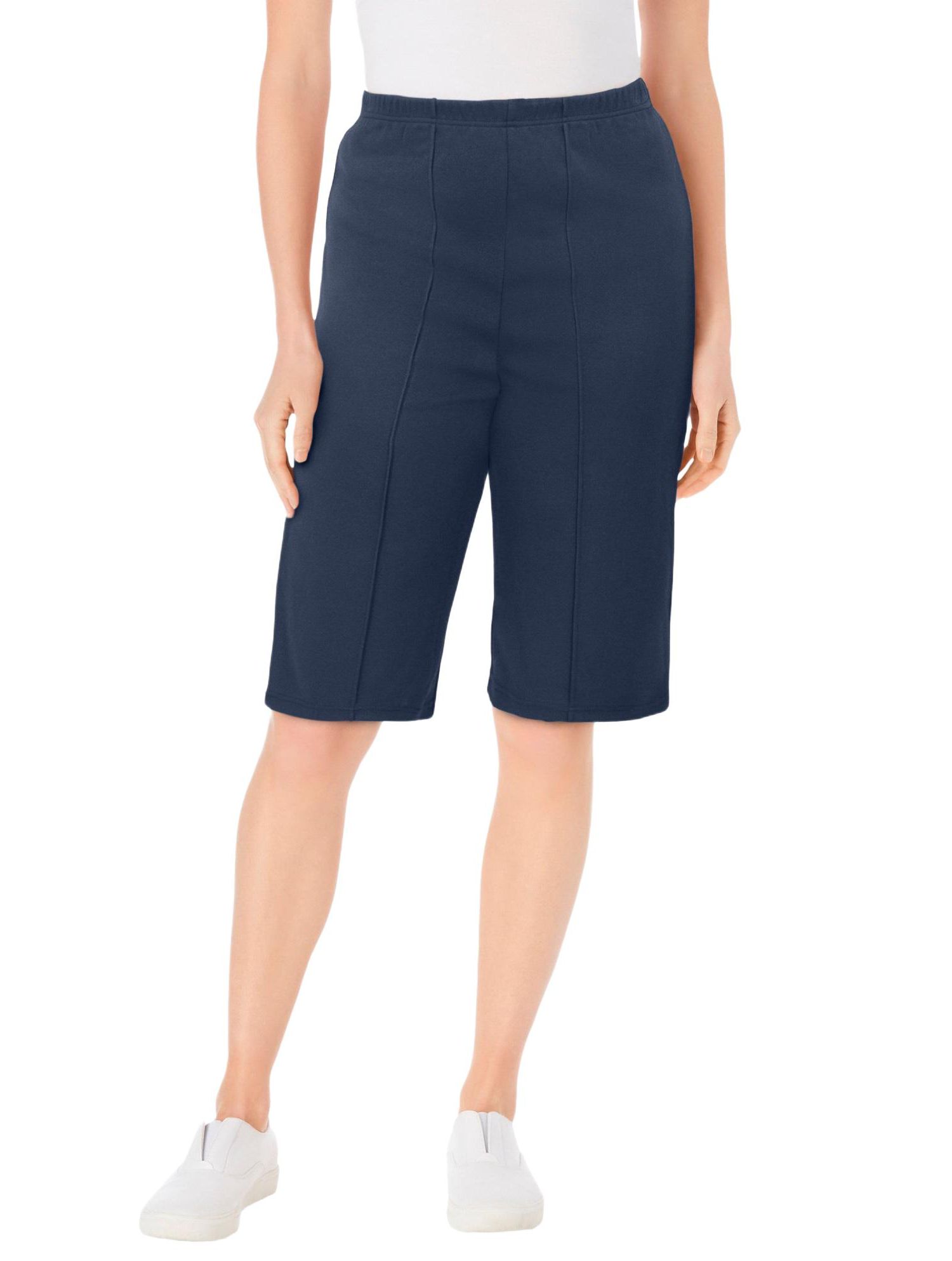 Plus Size Knit Bermuda Short