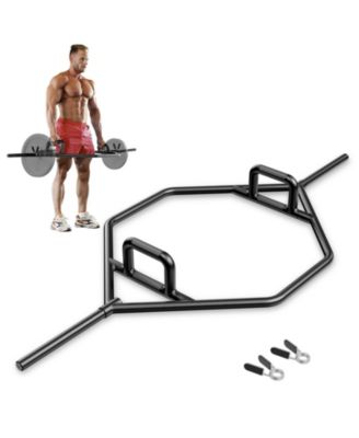 Olympic Hex Trap Bar with 2 Spring Collars and Foldable Handle