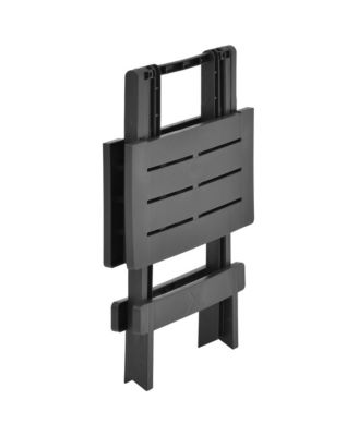 Folding Patio Table Anthracite 17.7"x16.9"x19.7" Plastic
