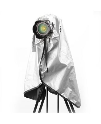 CRC03 Extra-Long Waterproof Rain Coat for DSLR Camera, Lens & Tripod (Metallic Gray)