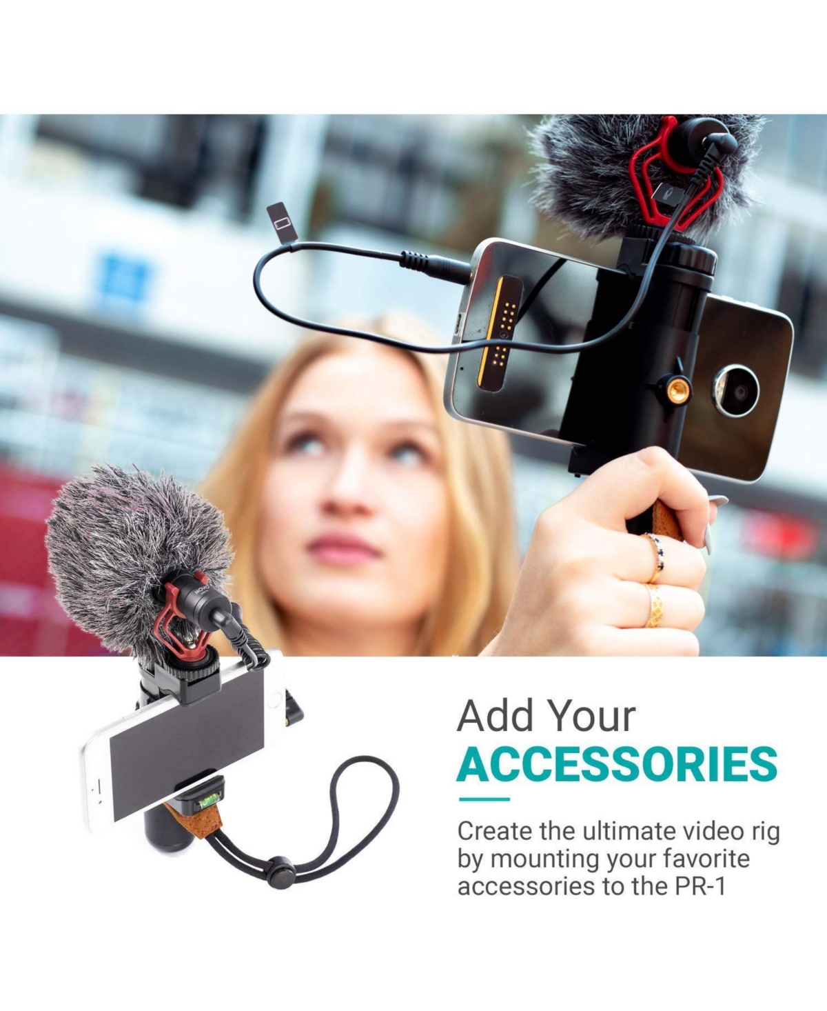 Movo Pr-1 Smartphone Grip Handle Rig