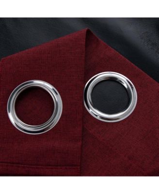 Cabana Two Pack Premium Grommet Curtain Panel 54" x 84" Burgundy
