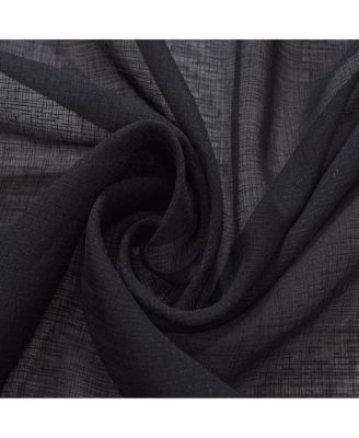 Astro Textured Rod Pocket Curtain Panel 54" x 90" Black