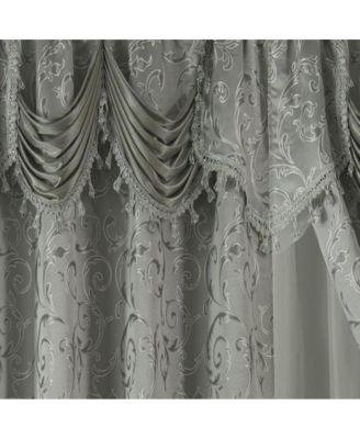 Franklin 2-Piece Rose Grommet Curtain 54" x 84" by Rt Designers Collection