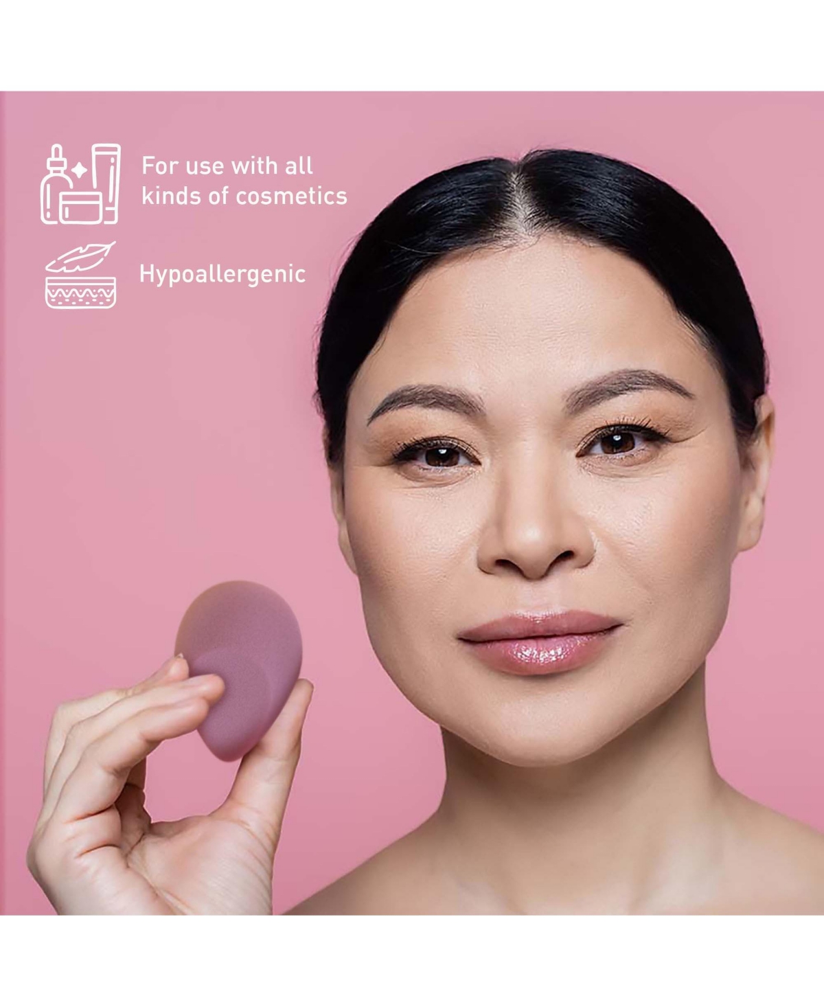 Pursonic Complete Beauty Set: Makeup Brushes, Facial Towels, Led Mirror & Blender Sponges