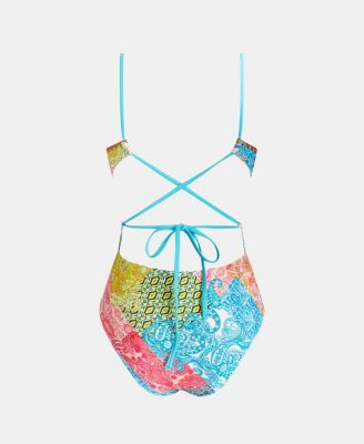Women's Vibrant Floral One-Piece Swimsuit
