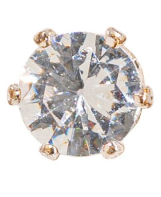 Silver-Tone Cubic Zirconia Tennis Necklace and Stud Earrings Set